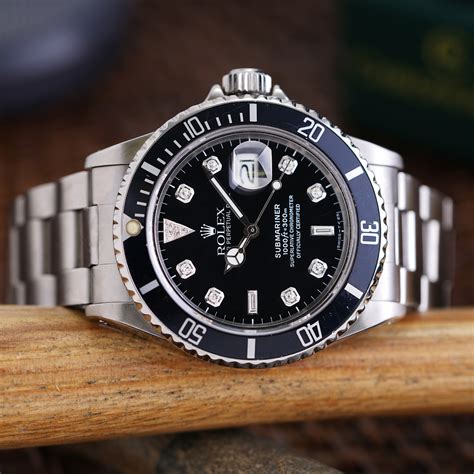 rolex pre-owned submariner 40 mm - svart